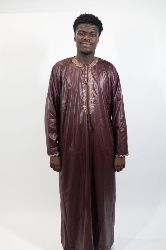 Qamis Gold rouge bordeaux