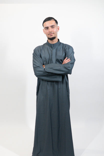 Qamis Simple bleu nuit