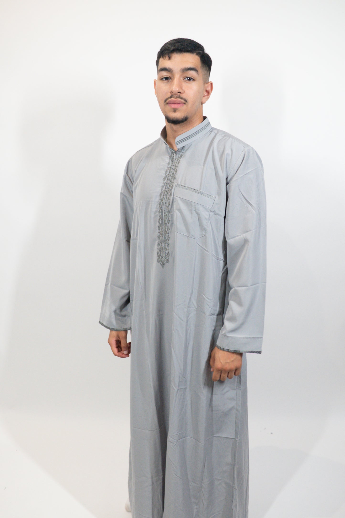 Qamis Alpha Gris