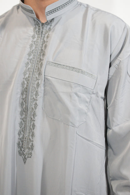 Qamis Alpha Gris